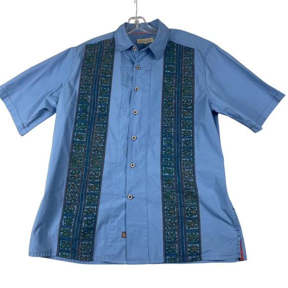 Men's Territory Ahead‎ 100% Cotton Short Sleeve Button Down Large 0079 - Picture 1 of 6